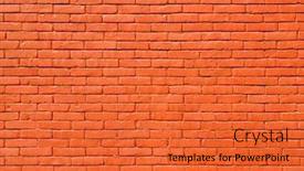  Presentation with brick wall texture - Cool new theme with painted-brick-wall-perfect backdrop and a red colored foreground
