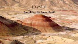  Presentation with desert gardening - Beautiful presentation theme featuring painted-desert backdrop and a coral colored foreground