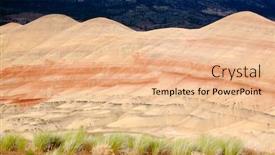  Presentation with desert - Presentation with painted desert background and a lemonade colored foreground