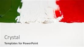  Presentation with abstract red - Beautiful theme featuring painted-flag-of-italy-italian backdrop and a white colored foreground