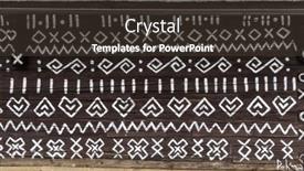  Presentation with unesco - Theme having painted-folk-house-unesco-village background and a tawny brown colored foreground