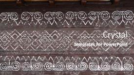  Presentation with unesco - Slide deck with painted-folk-house-unesco-village background and a gray colored foreground