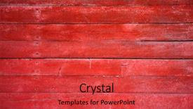  Presentation with paint brush brash and red - Cool new presentation design with painted old wooden wall red backdrop and a red colored foreground