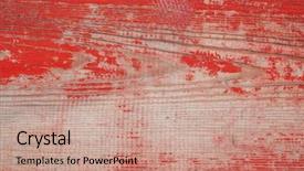  Presentation with fade blue painted red white - Theme having painted old wooden wall red background and a coral colored foreground