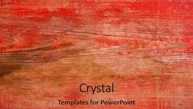  Presentation with wall - Audience pleasing theme consisting of painted old wooden wall red backdrop and a red colored foreground