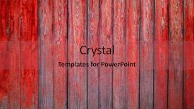  Presentation with paint brush brash and red - Colorful PPT theme enhanced with painted old wooden wall red backdrop and a red colored foreground