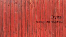  Presentation with paint brush brash and red - Theme featuring painted old wooden wall red background and a red colored foreground