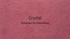  Presentation with pink - Theme enhanced with painted stucco wall on burano background and a coral colored foreground