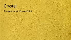  Presentation with yellow - Presentation featuring painted stucco wall on burano background and a yellow colored foreground