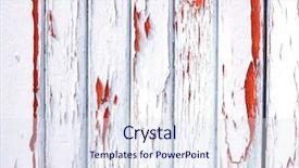  Presentation with artistic - Colorful PPT theme enhanced with painted wooden panels backdrop and a sky blue colored foreground