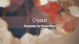  Presentation with pallet - Amazing slides having palets - painter pallet backdrop and a coral colored foreground