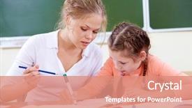  Presentation with teacher lesson plan - Audience pleasing PPT layouts consisting of painting company - portrait of lovely girl backdrop and a coral colored foreground