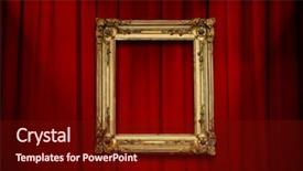  Presentation with golden - Colorful presentation enhanced with  backdrop and a  colored foreground.