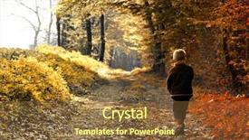  Presentation with forest - Presentation having painting road - child in forest background and a  colored foreground