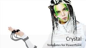  Presentation with wires - Audience pleasing PPT layouts consisting of painting robot - shot of a futuristic young backdrop and a white colored foreground