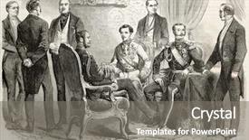  Presentation with joseph - Colorful slide set enhanced with paintings history - alexander ii russian czar backdrop and a gray colored foreground