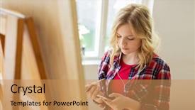  Presentation with school technology - Audience pleasing PPT layouts consisting of  backdrop and a  colored foreground