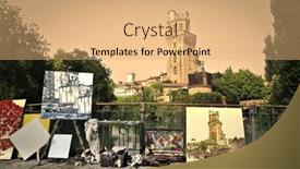  Presentation with literature paintings - Audience pleasing presentation consisting of paintings-of-torre-della-specola backdrop and a coral colored foreground