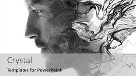  Presentation with element - Colorful presentation enhanced with paintography-a-portrait-combined backdrop and a light gray colored foreground