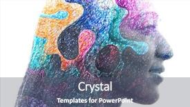  Presentation with artwork - Cool new PPT layouts with paintography blends in with original backdrop and a gray colored foreground