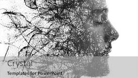  Presentation with black white - PPT layouts consisting of paintography-chaotic-thought-black background and a light gray colored foreground