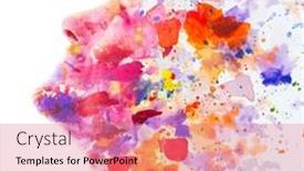  Presentation with paint - PPT theme enhanced with paintography-colorful-paint-splatters background and a  colored foreground