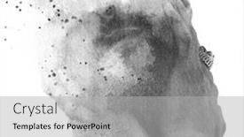  Presentation with ink splatter - Colorful slide deck enhanced with dissolve into his skin black backdrop and a light gray colored foreground