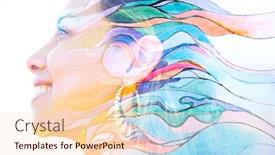  Presentation with ink - Beautiful slide deck featuring paintography-double-exposure-portrait backdrop and a lemonade colored foreground