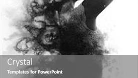 Presentation with black ink - Audience pleasing theme consisting of paintography-double-exposure-profile-portrait backdrop and a gray colored foreground