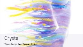  Presentation with joy - Slide set consisting of paintography-portrait-waves-of-joy background and a sky blue colored foreground