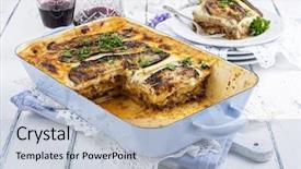  Presentation with greek mythology muses - Amazing presentation having paints back ground - greek moussaka backdrop and a light blue colored foreground