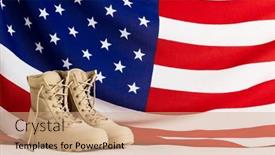  Presentation with labor - Slides consisting of pair-of-beige-worker-boots background and a coral colored foreground