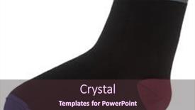  Presentation with socks - Audience pleasing slide deck consisting of pair-of-black-cotton-socks backdrop and a wine colored foreground