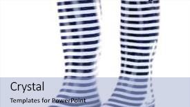  Presentation with pair - Cool new slide set with pair-of-colorful-gumboots-isolated backdrop and a light blue colored foreground