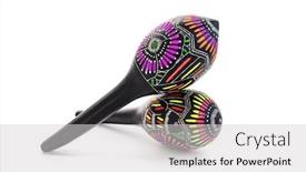  Presentation with pair - PPT layouts with pair-of-colorful-maracas background and a light gray colored foreground