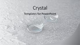  Presentation with solution - Theme featuring pair of contact lenses background and a light gray colored foreground