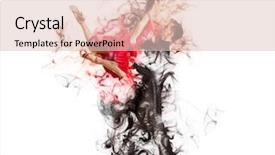  Presentation with dancing - Audience pleasing theme consisting of pair of dancers dancing ballroom backdrop and a lemonade colored foreground