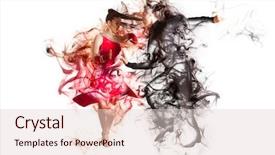  Presentation with dance beautiful couple dancing ballroom - PPT layouts featuring pair of dancers dancing ballroom background and a  colored foreground