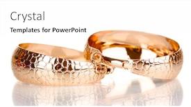  Presentation with shape - PPT layouts with pair-of-golden-earrings background and a white colored foreground