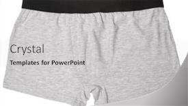  Presentation with boxer - Colorful PPT theme enhanced with pair-of-grey-boxer-briefs backdrop and a light gray colored foreground