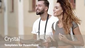  Presentation with tourists - Audience pleasing PPT layouts consisting of  backdrop and a  colored foreground