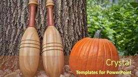  Presentation with exercise - Theme consisting of pair-of-indian-exercise-clubs background and a red colored foreground