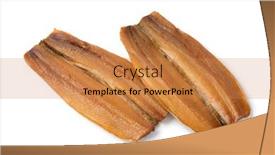  Presentation with pair - Cool new slide deck with pair-of-kippers-fillet-smoked backdrop and a  colored foreground