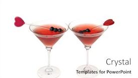  Presentation with lovers - Colorful slide deck enhanced with pair-of-manhatten-drinks backdrop and a cream colored foreground
