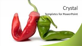  Presentation with white green - Audience pleasing theme consisting of pair of natural shaped organic backdrop and a white colored foreground