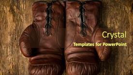  Presentation with brown leather - Theme consisting of pair-of-old-brown-leather background and a tawny brown colored foreground