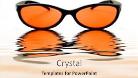  Presentation with reflecting - Presentation theme enhanced with  background and a  colored foreground