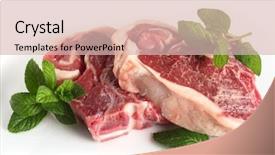  Presentation with clove - Cool new presentation with pair of raw lamb chops backdrop and a lemonade colored foreground
