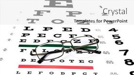  Presentation with eyesight - Theme enhanced with pair-of-reading-glasses background and a white colored foreground