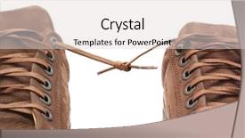  Presentation with bound - Theme having pair of shoes bound together background and a light gray colored foreground
